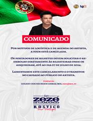 ZEZÉ DI CAMARGO | RÚSTICO | TOUR PORTUGAL 2023