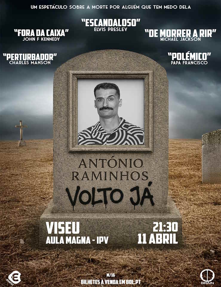 Copertina ufficiale dell'evento NOVA DATA | VISEU | António Raminhos - Volto Já