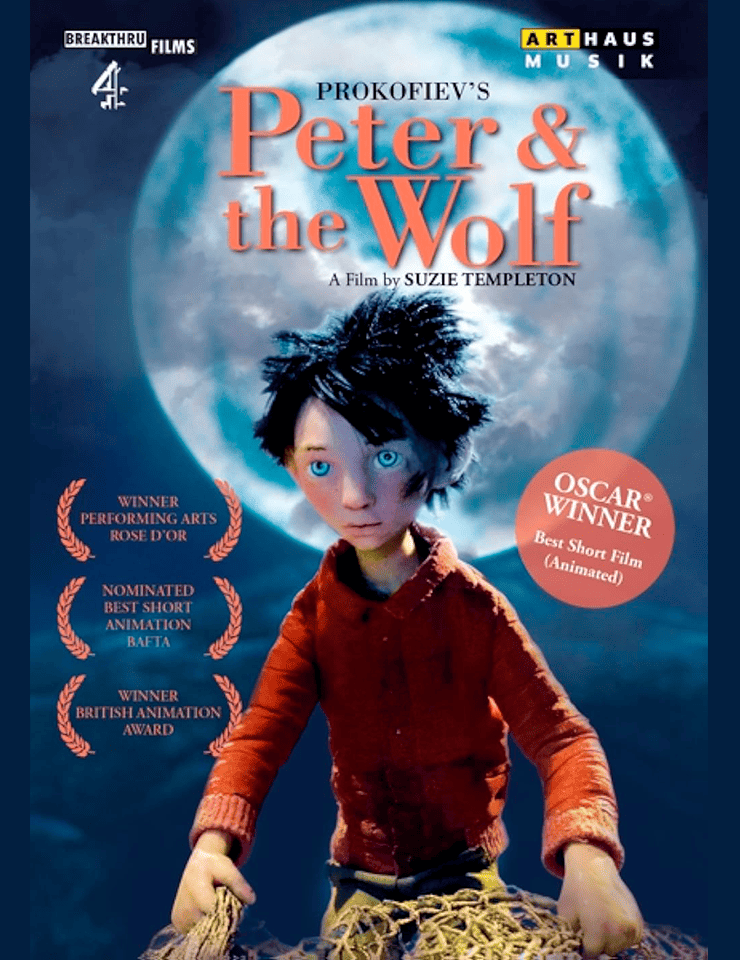 Cartel oficial del evento "Pedro e o Lobo" | Lua Cheia da Terra