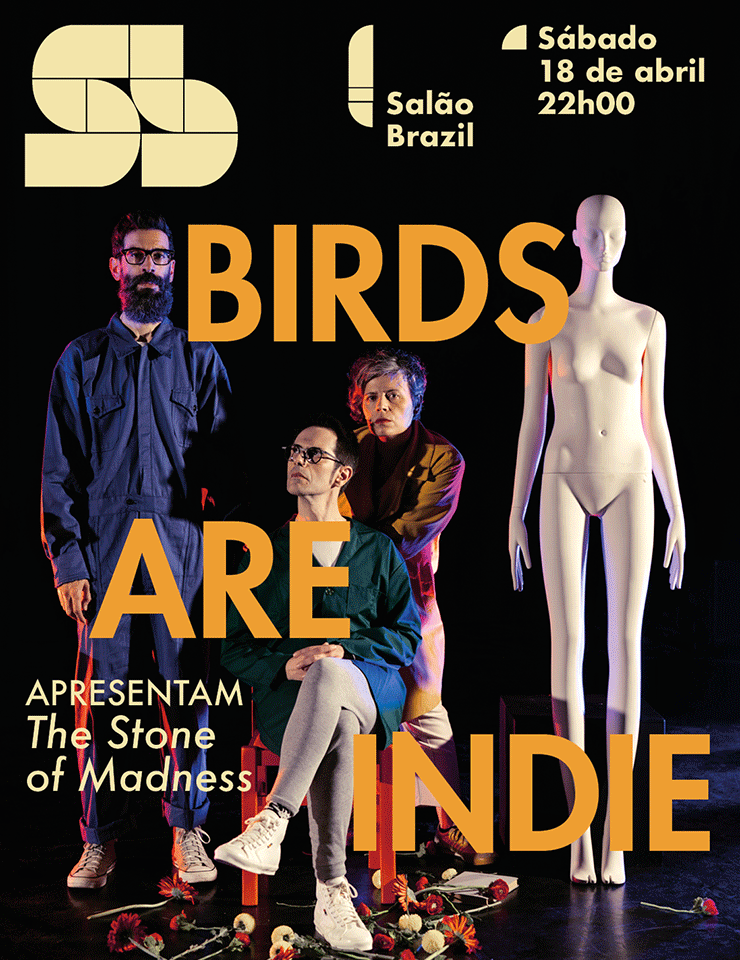 Cartel oficial del evento Birds Are Indie | Apresentação do novo disco
