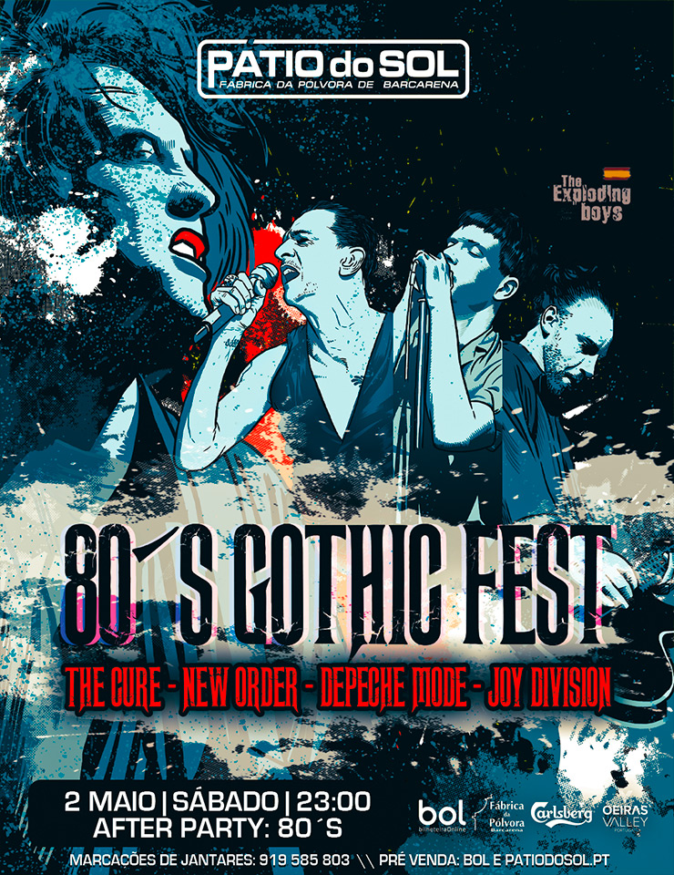 Cartel oficial del evento Gothic Fest – Trib. The Cure, Depeche mode, New Order e Joy Division