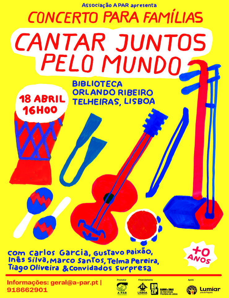Cartel oficial del evento CANTAR JUNTOS PELO MUNDO