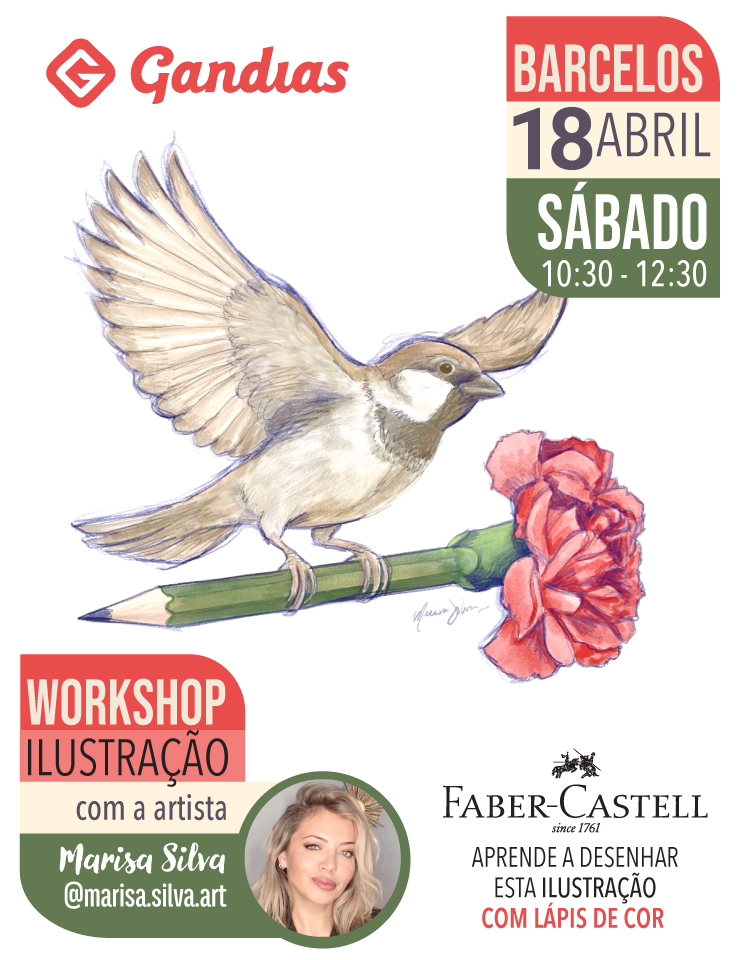 BARCELOS: WORKSHOP DESENHO FABER-CASTELL COM A ARTISTA MARISA SILVA