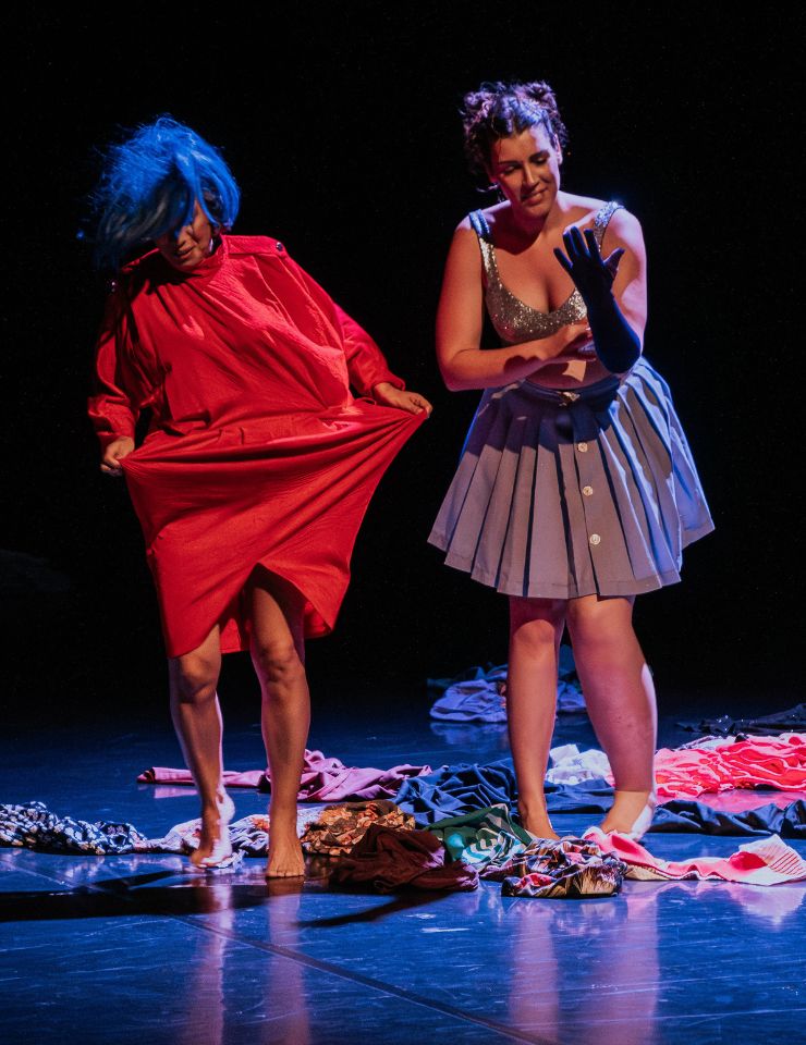 os meus pés nos teus sapatos, o meu corpo no teu vestido