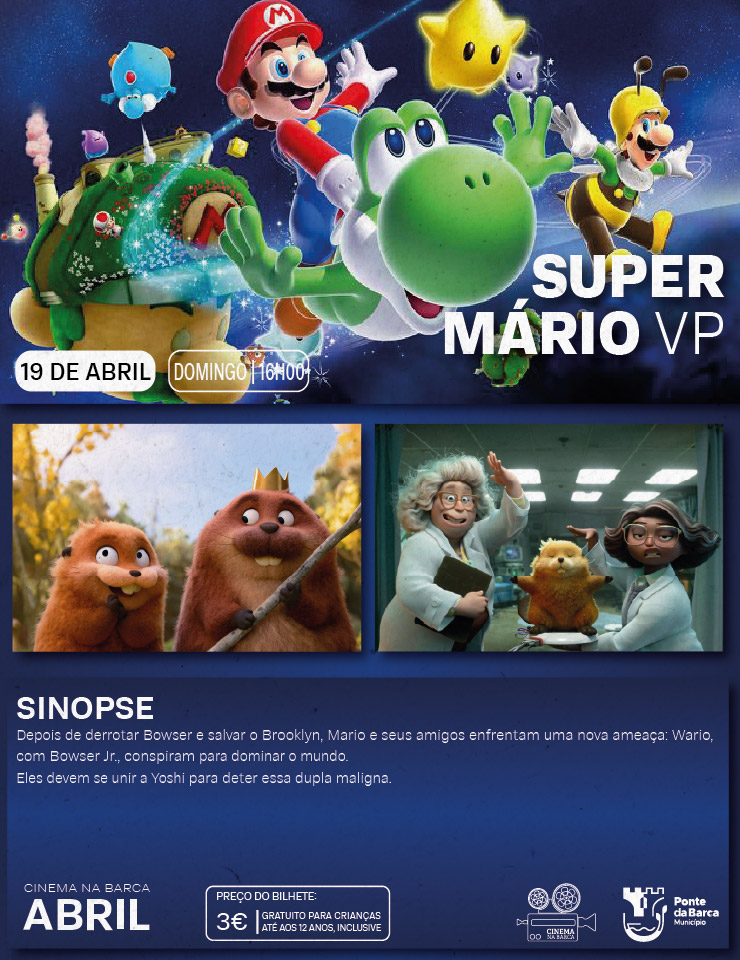 Cartel oficial del evento Super Mário (VP)