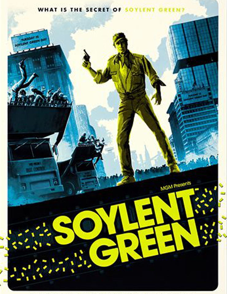 Cartel oficial del evento Passos no Escuro - Soylent Green