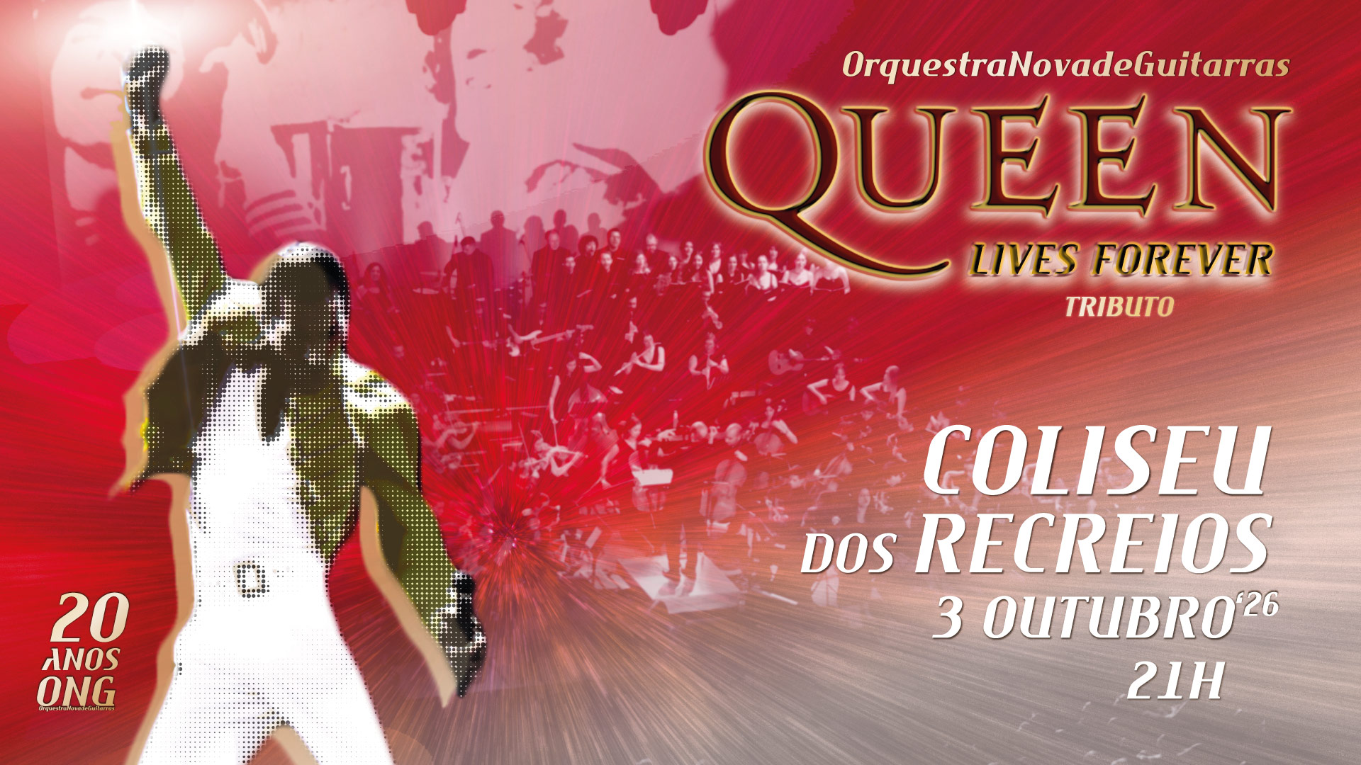 QUEEN LIVES FOREVER TRIBUTO | ORQUESTRA NOVA DE GUITARRAS